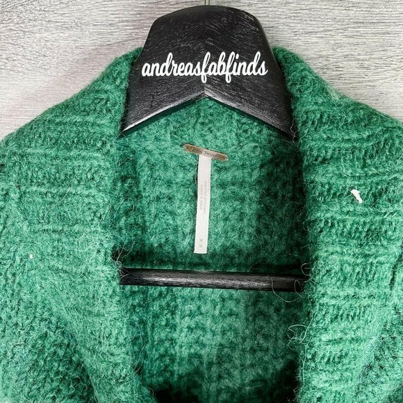 FREE PEOPLE NWT Spearmint Pine Alpine Knit Sweater - Picture 3 of 5
